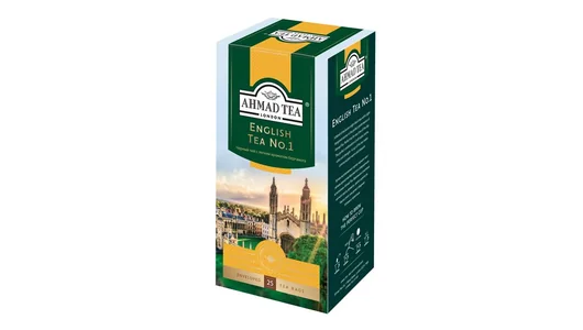 Чай черный Ahmad tea №1 с ароматом бергамота пакетированный 25х2 г