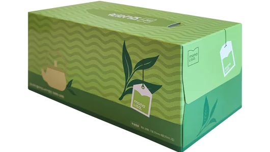 Салфетки бумажные Bellagio Green Tea для лица 2-слойные 210 шт