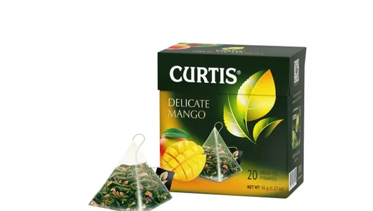 Чай зеленый Curtis Delicate Mango листовой фруктовый 20х1,8 г