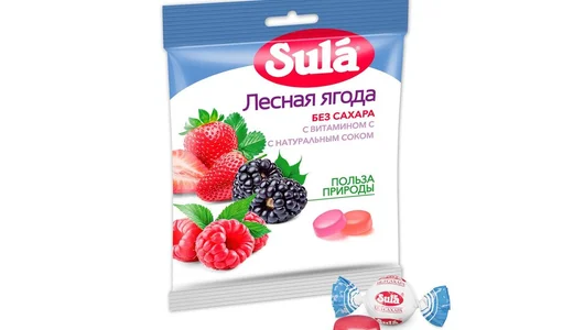 Леденцы без сахара Sula Лесная ягода 60 г