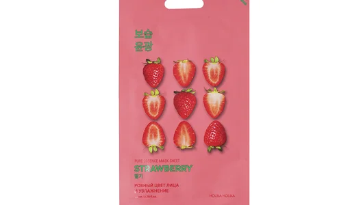 Маска тканевая Holika Holika Pure Essence Sheet Strawberry освежающая 23 мл 1 шт