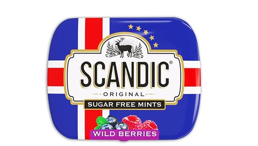 Конфеты Scandic Лесные ягоды без сахара 14 г