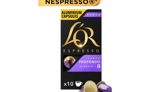 Кофе в алюминиевых капсулах для кофемашин L`or Espresso Lungo Profondo 10 шт