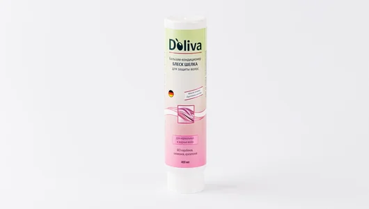 Бальзам-кондиционер для защиты волос Блеск шелка D`oliva, 400 мл