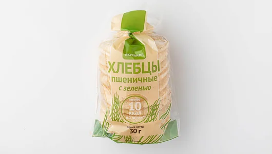 Хлебцы пшеничные с зеленью, 30 г