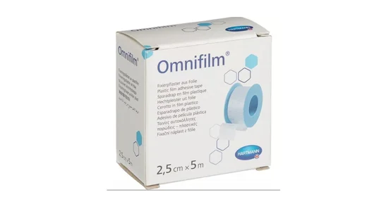 Пластырь Hartmann Omnifilm гипоаллергенный из прозрачной пленки 2,5смх5м 1шт