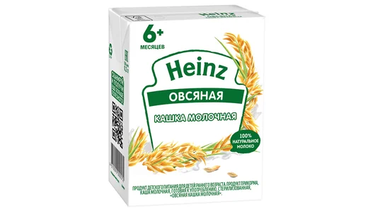 Каша молочная Heinz Овсяная с 6 месяцев 200 мл
