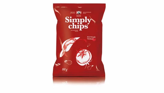 Чипсы картофельные Simply Chips Острый томат 80 г