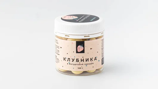 Клубника в йогуртовой глазури, 120 г