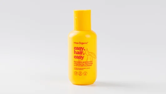 Бальзам для волос гладкость и питание EASY PEASY Miss Organic, тревел-формат, 90 мл