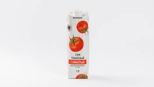 Сок томатный с мякотью восстановленный, 1 л