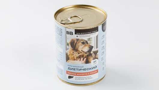 Корм влажный диетический для взрослых собак Профилактика болезни печени, 340 г