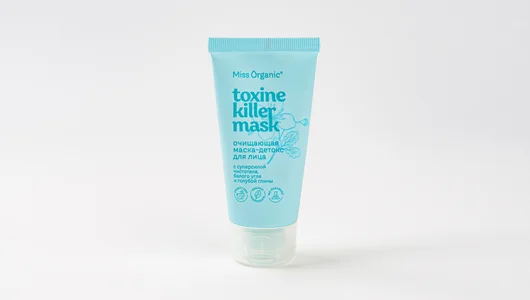 Маска-детокс очищающая для лица TOXINE KILLER MASK, Miss Organic 50мл