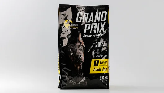 Корм сухой для взрослых собак крупных пород с курицей Grand prix, 2,5 кг