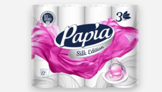 Бумага туалетная Papia Silk Edition 3-слойная 12 рулонов