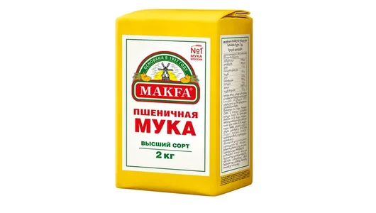 Мука пшеничная Макфа 2 кг