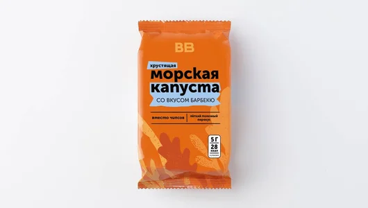 Морская капуста хрустящая со вкусом барбекю, 5 г