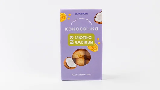 Кокосанка с кусочками манго, 105 г