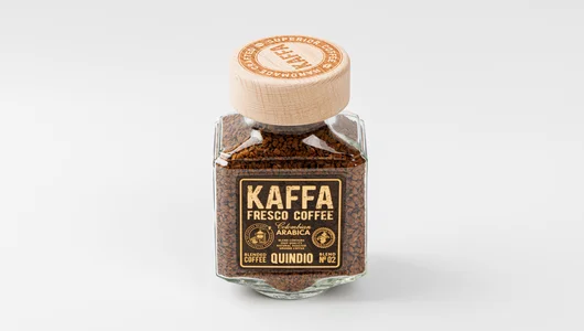 Кофе kaffa fresco quindio сублимированный с добавлением молотого, 100 г