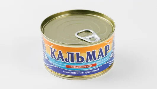 Кальмар командорский с кожицей натуральный, 185 г