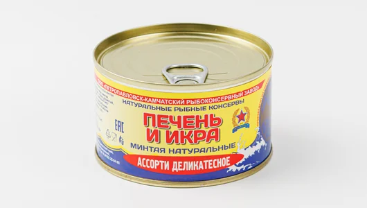 Печень и икра минтая натуральные, 220 г