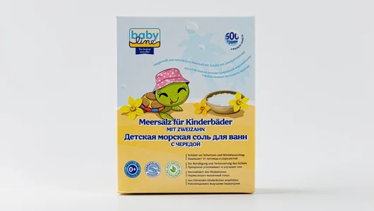 Соль для ванн детская морская с чередой Babyline, 500г