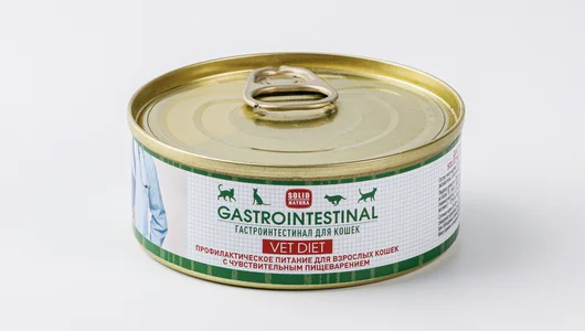 Корм влажный диетический для кошек Gastrointestinal Solid Natura, 100 гр